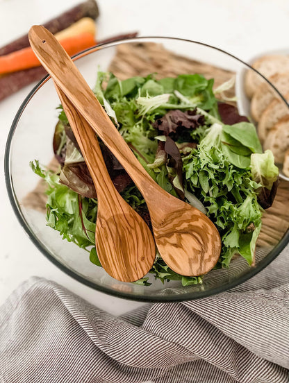 Cilio Toscana Olivewood Utensil Set Includes Assorted Cooking and Serving Spatulas, Turners and Spoons Natural, 7-Piece