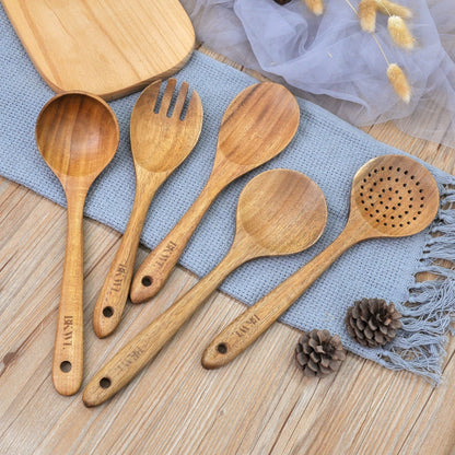 Wooden Spoons for Cooking,10 Pack Wooden Kitchen Utensils Wooden Cooking Utensils Set Wooden Utensils for Cooking Wooden Spoons and Spatula Set (10)