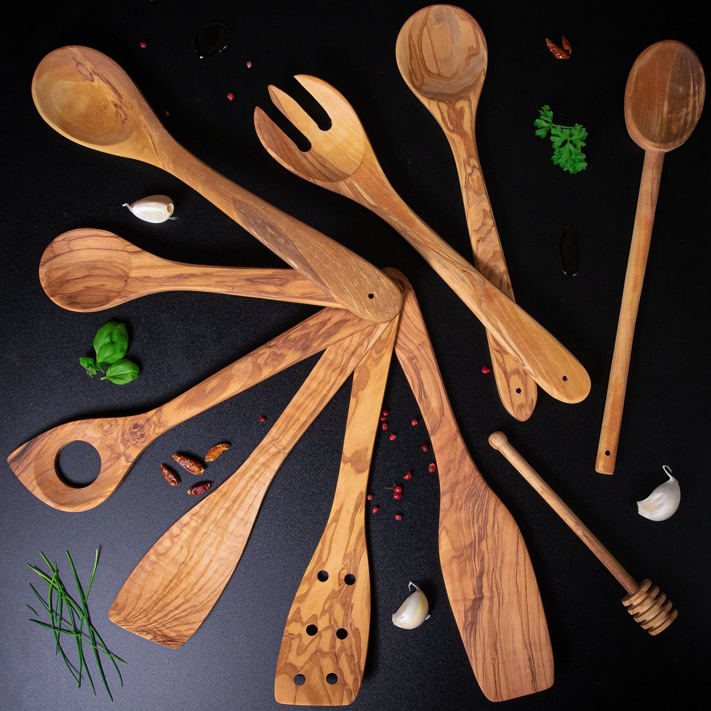 Cilio Olivewood Spoon, 12-Inch