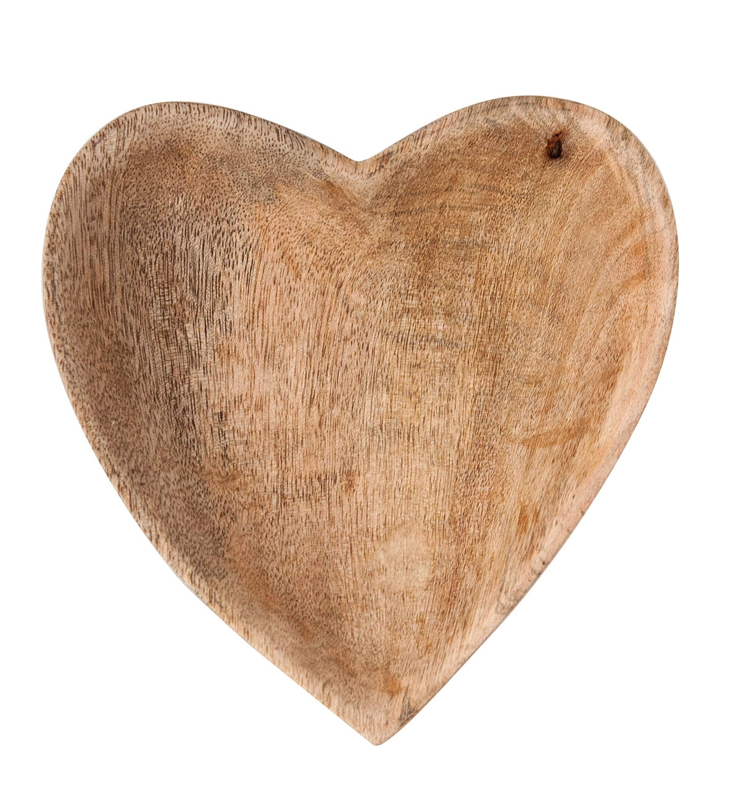 Bloomingville Mango Wood Heart Shaped Bowl Brown, 1 Count (Pack of 1)