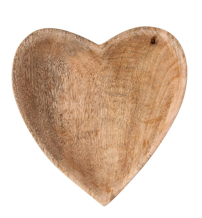 Bloomingville Mango Wood Heart Shaped Bowl Brown, 1 Count (Pack of 1)