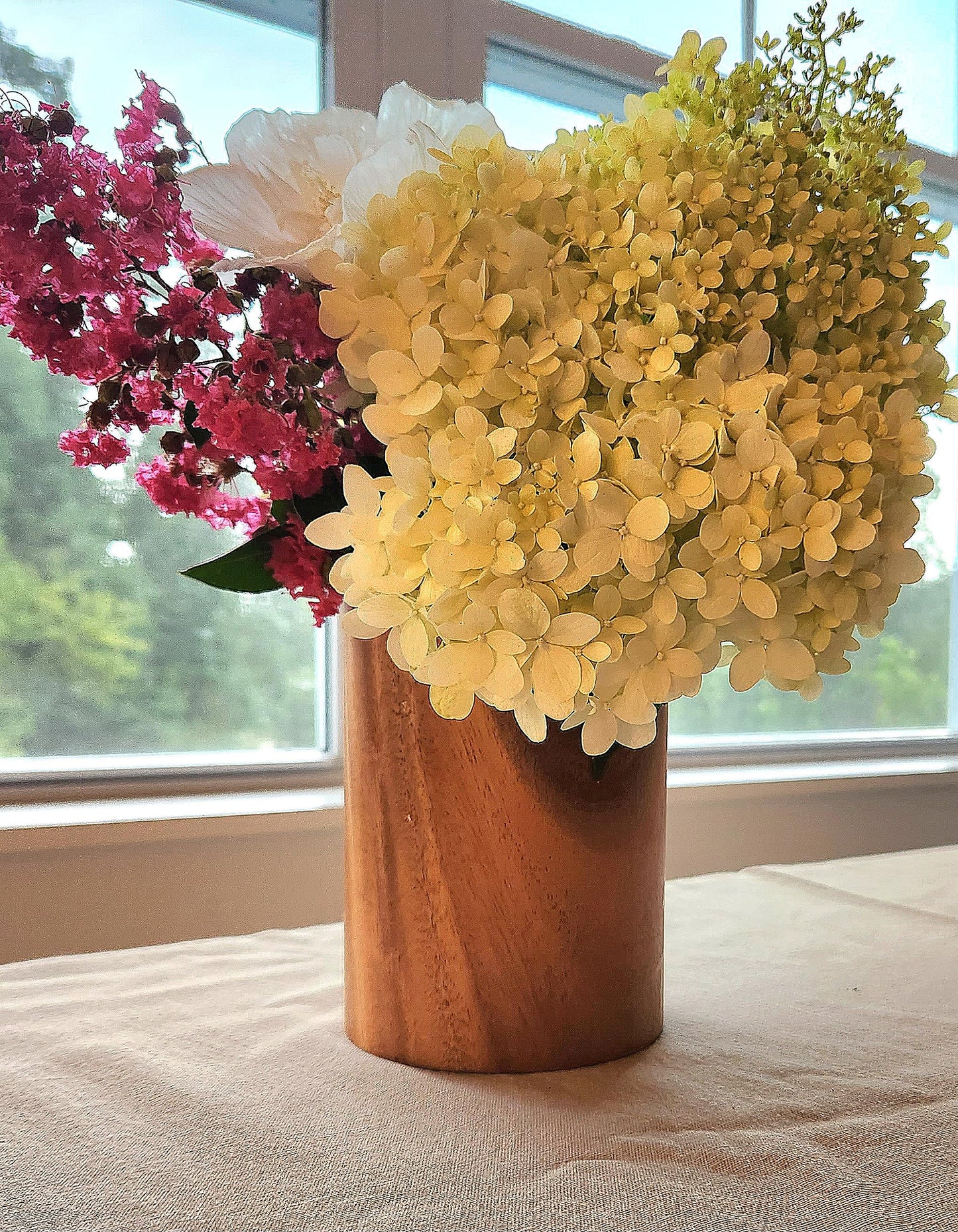 Wooden Utensil Holder - Teak Wood Utensil Holder - Wooden Spoon Holder - Kitchen Utensil Holder for Countertop - Utensil Crock for Kitchen Counter - Utensil Holder - Wine Holder - Art Supply Holder