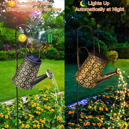 Afootry Solar Watering Can with Lights,Solar Outdoor Garden Decor Waterproof Large Hanging Lantern Landscape Lights Outside Decorations for Yard Clearance Porch Patio Pathway Gardening Gift - CookCave
