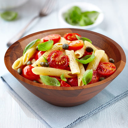 AIDEA Acacia Wooden Serving Bowls, 7 Inch Set of 4 for Salad, Soup, Noodle and More - CookCave