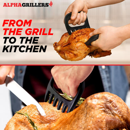 Alpha Grillers Meat Shredder Claws - Fathers Day Gifts for Dad - BBQ Grilling Accessories Gift for Men Him Husband Boyfriend Birthday - Barbecue Grill Puller for Shredding Pulled Pork Chicken - CookCave