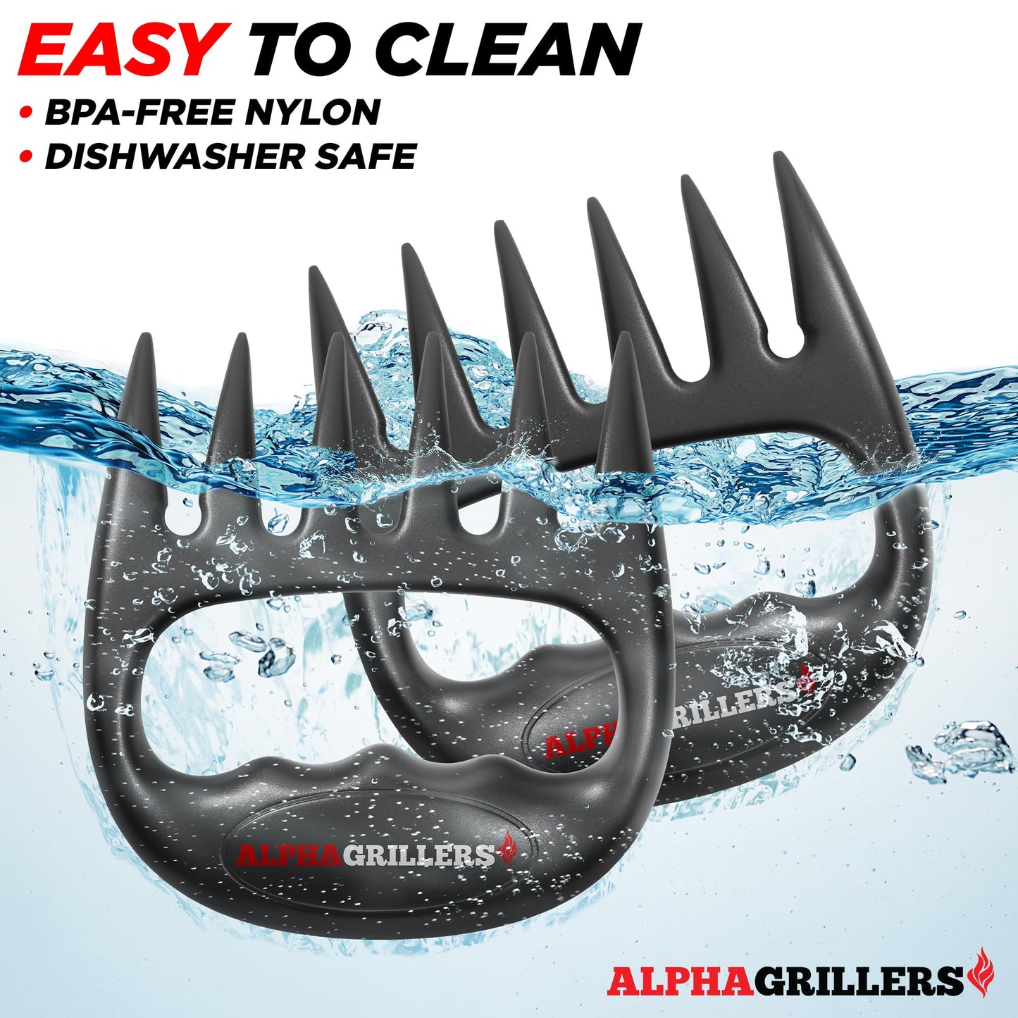 Alpha Grillers Meat Shredder Claws - Fathers Day Gifts for Dad - BBQ Grilling Accessories Gift for Men Him Husband Boyfriend Birthday - Barbecue Grill Puller for Shredding Pulled Pork Chicken - CookCave