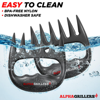 Alpha Grillers Meat Shredder Claws - Fathers Day Gifts for Dad - BBQ Grilling Accessories Gift for Men Him Husband Boyfriend Birthday - Barbecue Grill Puller for Shredding Pulled Pork Chicken - CookCave