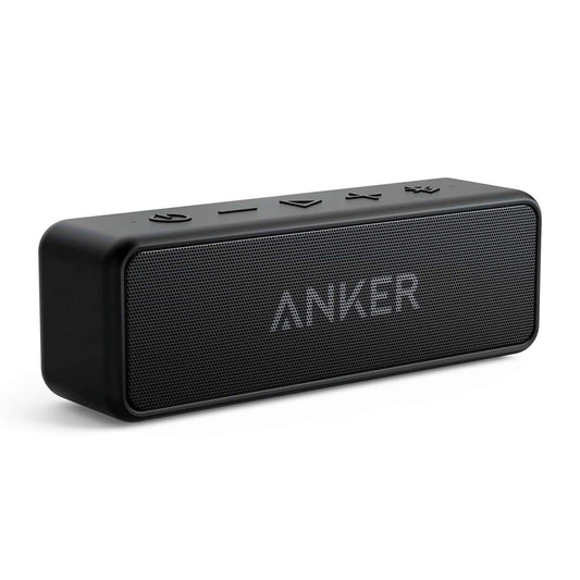 Anker Soundcore 2 Portable Bluetooth Speaker with IPX7 Waterproof, 24-Hour Playtime, Wireless Stereo Pairing, 12W Stereo Sound, Bluetooth 5, Bassup, Electronics for Home, Shower, Outdoors, Travel - CookCave
