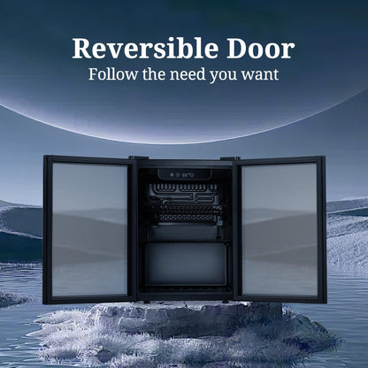 Antarctic Star Beverage Refrigerator Cooler 68 Can, Mini Fridge with Glass Door for Beer Drinks Wine,Freestanding Small Fridge with Electronic Temperature Control for Home and Bar,1.7 cu.ft - CookCave