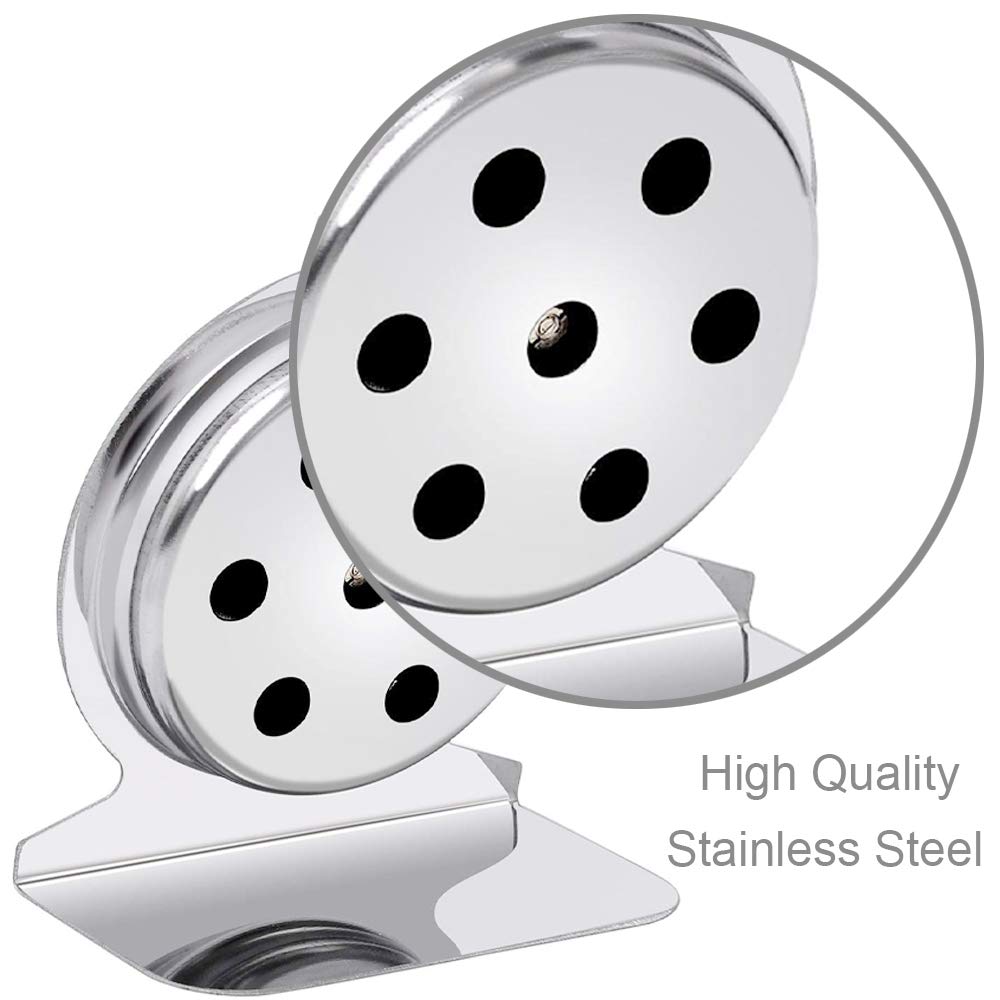 Anvin Oven Thermometers Large Dial Oven Grill Monitoring Cooking Thermometer with Dual-Scale 50-300°C/100-600°F for BBQ Baking, Hooks or Stands Alone Thermometers Durable Steel (Pack of 2) - CookCave