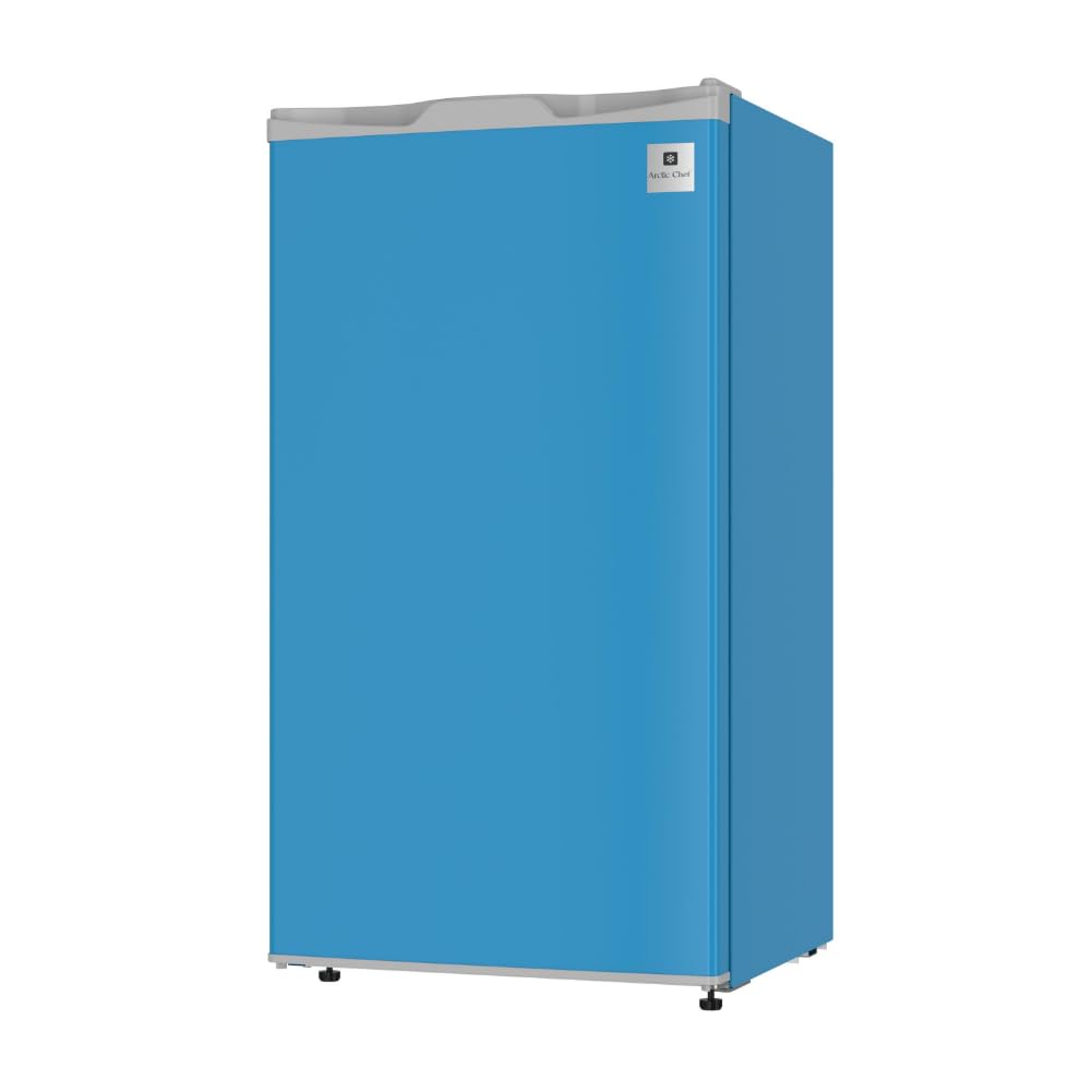 ARCTIC CHEF ACFR321BLUE Mini Refrigerator-Freezer Compartment-Adjustable Thermostat Control-Reversible Doors-Ideal for Dorm, Office, RV, Garage, Apartment-Blue, 3.2 CU.FT - CookCave
