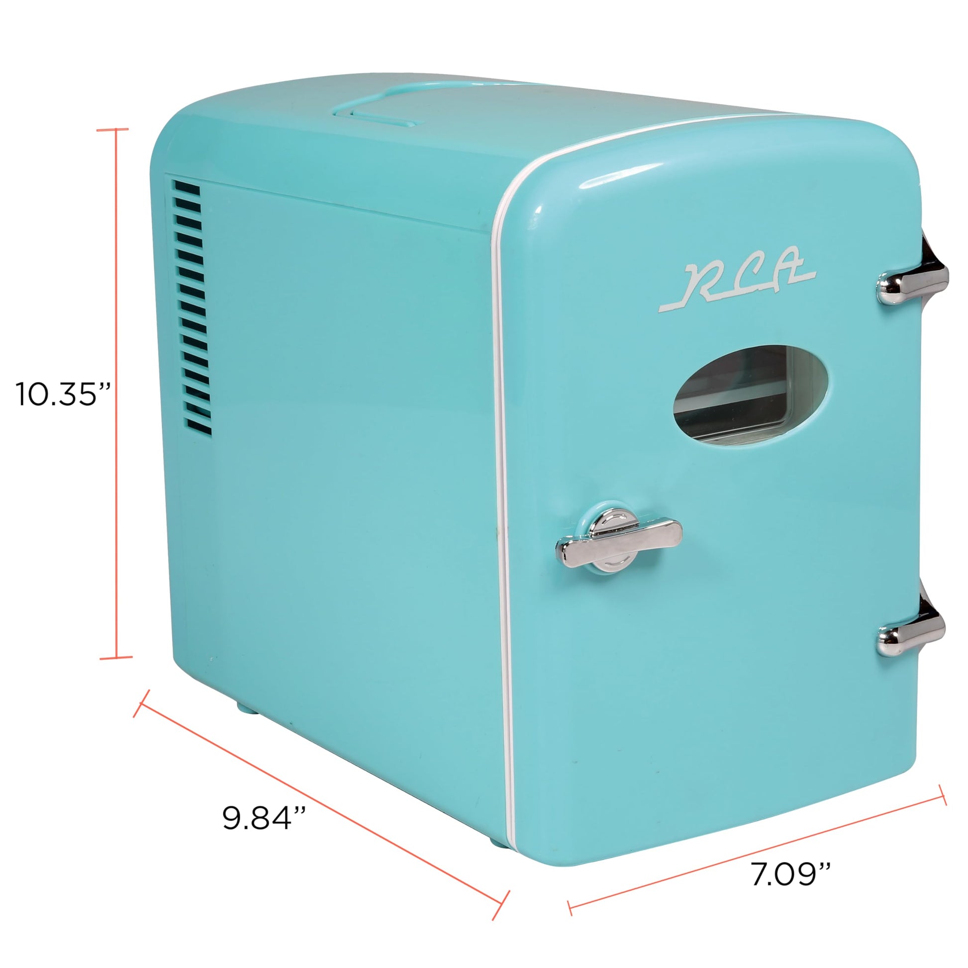 ARCTIC CHEF ACMIS129- CP4 RMIS129-BLUE Mini Retro 6 Can Beverage Refrigerator-Blue,0.14 Cubic feet - CookCave