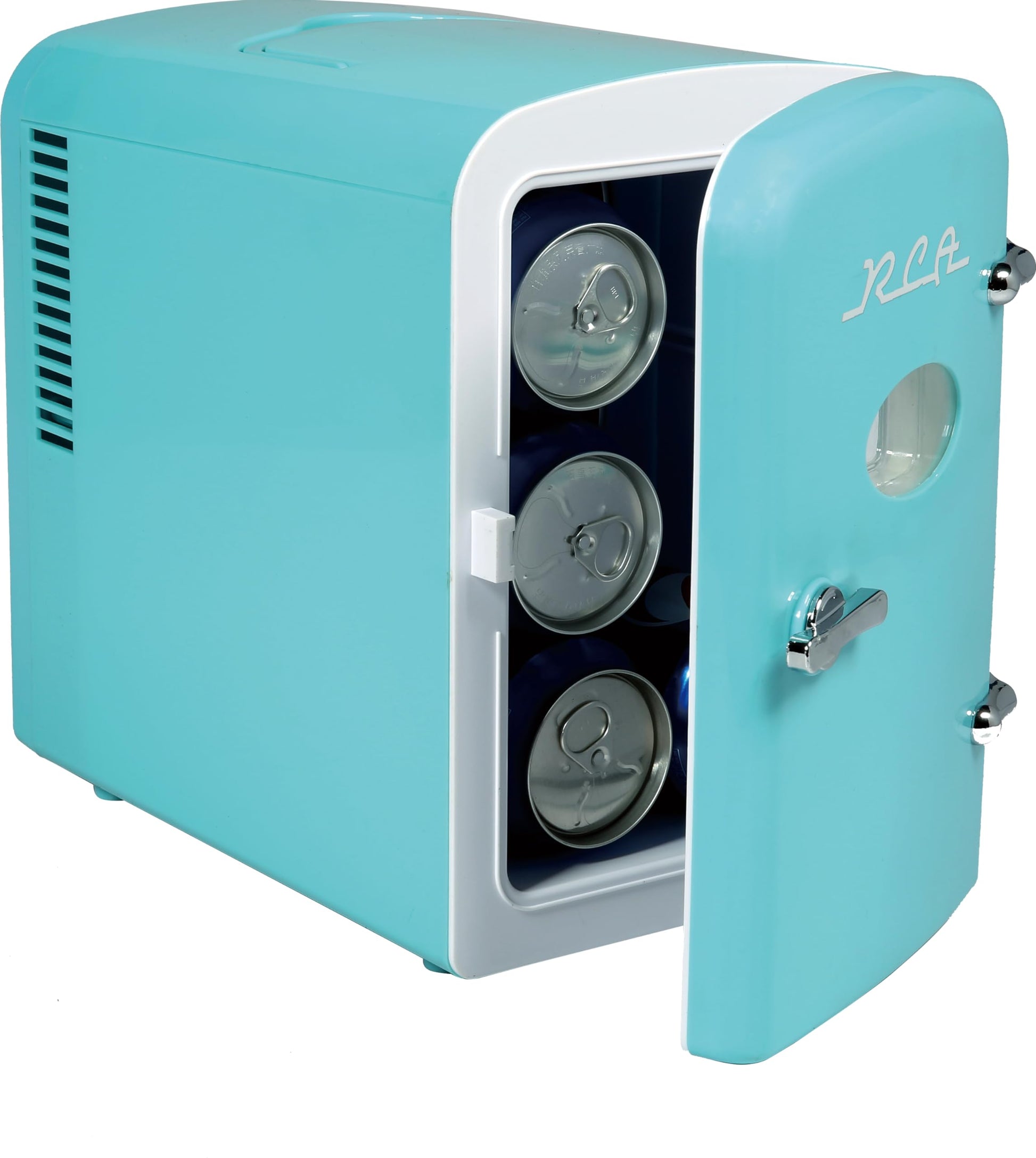 ARCTIC CHEF ACMIS129- CP4 RMIS129-BLUE Mini Retro 6 Can Beverage Refrigerator-Blue,0.14 Cubic feet - CookCave