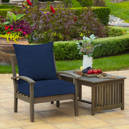 Arden Outdoor Deep Seat Cushion Set, 22 in x 24 in, Weather-Proof, Rain-Proof, Fade Resistant Patio Cushion Sapphire Blue Leala - CookCave