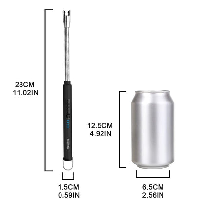 ARECTECH Candle Electric Lighter Rechargeable USB Arc Lighter Windproof Plasma for Candle Cooking BBQs Fireworks Birthday Gift Black - CookCave