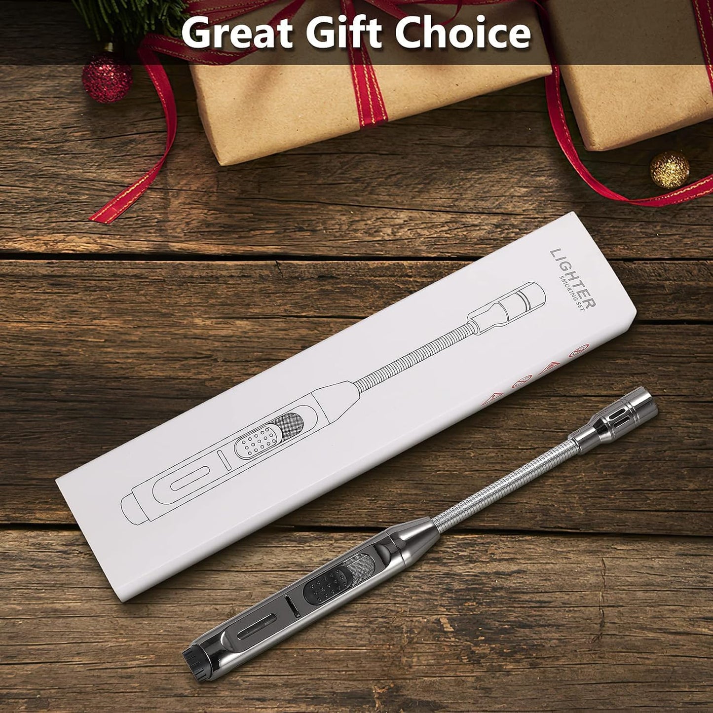 Auratrio Y17 360° Flexible Gas Lighter with Locking Device Storm, Jet Flame Lighter for Fireplace, Kitchen, Candles, BBQ, Oven, Campfire (Not Prefilled) - CookCave