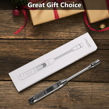 Auratrio Y17 360° Flexible Gas Lighter with Locking Device Storm, Jet Flame Lighter for Fireplace, Kitchen, Candles, BBQ, Oven, Campfire (Not Prefilled) - CookCave