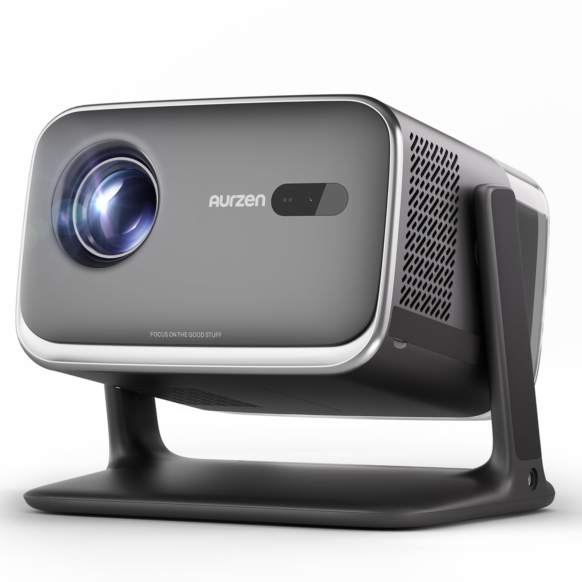 Aurzen BOOM mini Google TV Smart Projector with WiFi and Bluetooth, 4K Supported Outdoor & Home Movie Projector with 20W Speakers DoIby Audio, Real-Time Focus & Keystone, 500 ANSI Lumens, Black - CookCave