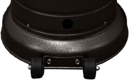 AZ Patio Outdoor Propane Gas Patio Heater, 48K BTU's, Open Door Design, Adjustable Table, Single pole, CSA approved, Hammered Bronze Finish - CookCave