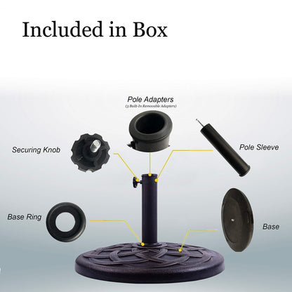 BACKYARD EXPRESSIONS PATIO · HOME · GARDEN 911554 21 Pound Umbrella Base, Bronze - CookCave