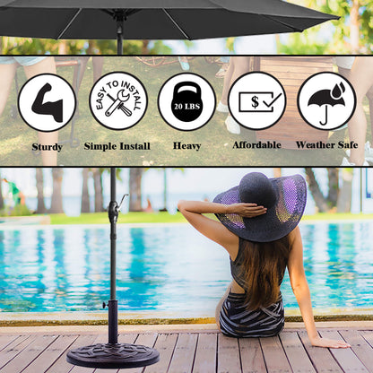 BACKYARD EXPRESSIONS PATIO · HOME · GARDEN 911554 21 Pound Umbrella Base, Bronze - CookCave