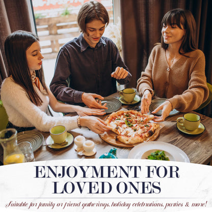 Baker's Friend Electric Pizza Oven Indoor Countertop, 12 Inch Maker Machine for Home, Cooker & Grill, Premium Glazed Ceramic Stone Oven, Creamy White - CookCave