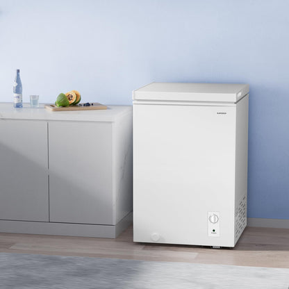 BANGSON Chest Freezer,3.5 Cu.Ft Freezer With Removable Basket,Adjustable Temperature Deep Freezer for Home/Dorms/Apartment/Office - CookCave
