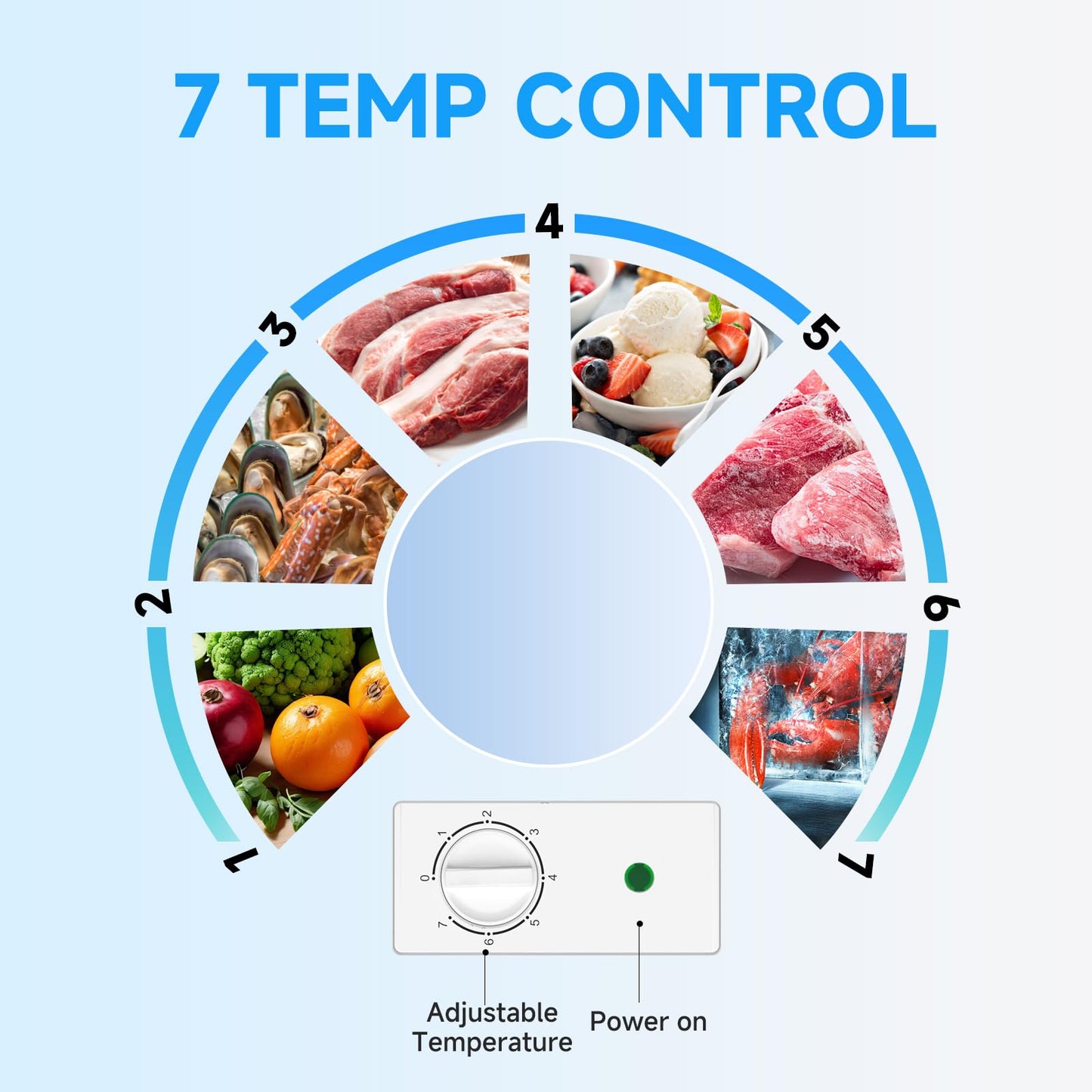 BANGSON Chest Freezer,3.5 Cu.Ft Freezer With Removable Basket,Adjustable Temperature Deep Freezer for Home/Dorms/Apartment/Office - CookCave