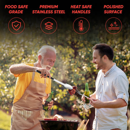 BBQ Accessories Grill Tools Set,Stainless Steel Barbecue Grill Accessories for Outdoor Grill,Barbecue Utensils Grilling Accessories Grilling Gifts for Men,Father's Day/Christmas/Thanksgiving Day - CookCave