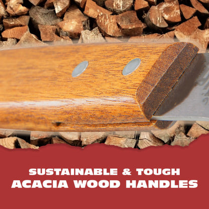 BBQ-Aid Grill Brush and Scraper for Barbecue – Grill Brush for Outdoor Grill with Extended, Large Wooden Handle and Replaceable Stainless Steel Bristles Head –No Scratch- BBQ Grill Brush for Any Grill - CookCave