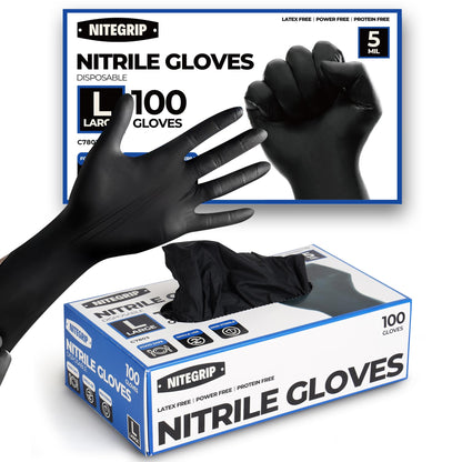 BBQ Gloves Set, 4 Cotton Glove Liners & 100 Disposable Nitrile Gloves - 5 Mil, for Heat Resistant Cooking, Grill, Food Prep & Smoker, Guantes de Barbacoa Nitrilo - CookCave