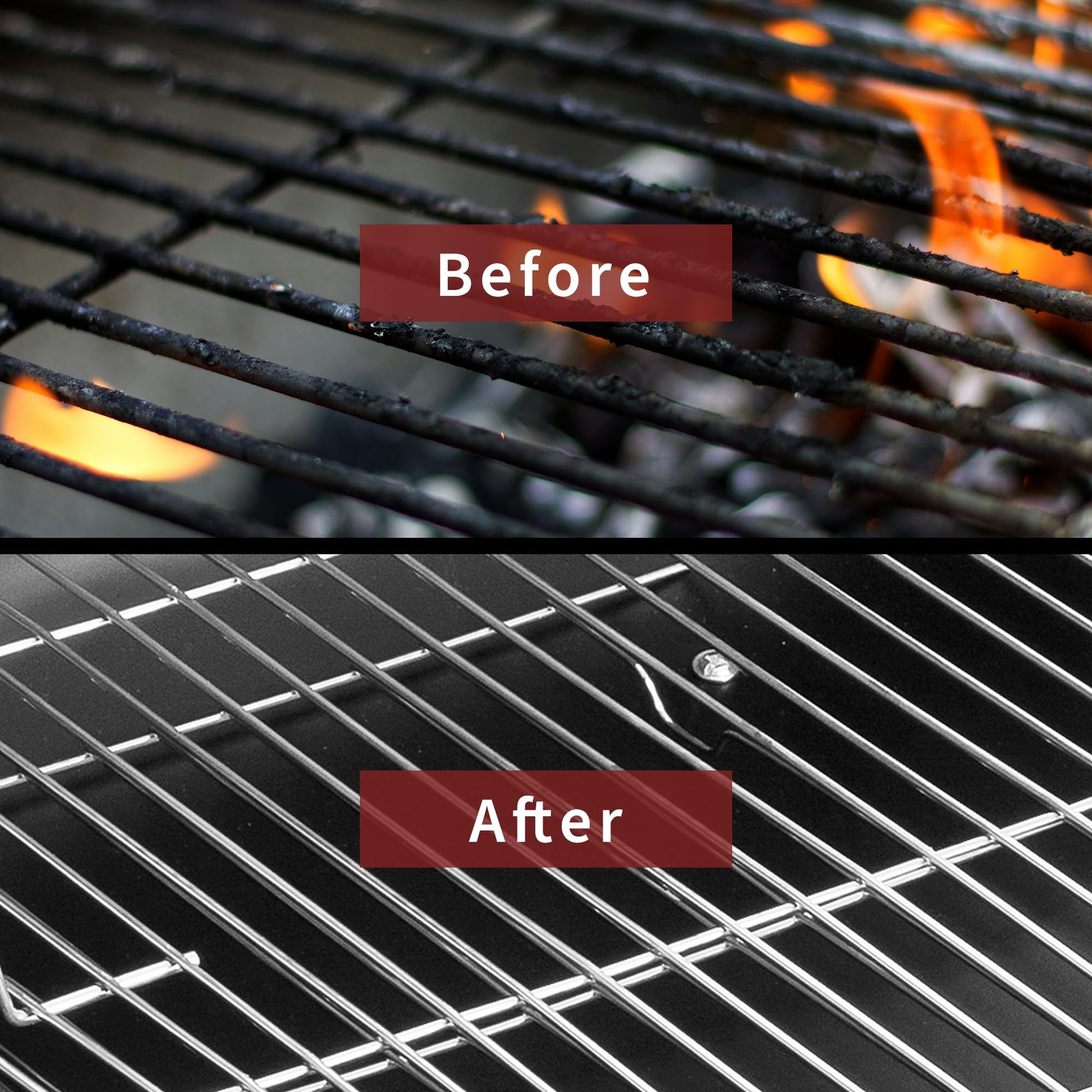 BBQ Grill Brush with Scraper-Removable BBQ Clearning Brush Head with Wire Bristles Brush & 2 Steam Brush-Grill Cleaner Brush Accessories for Gas/Charcoal Grilling Grates-Best - CookCave