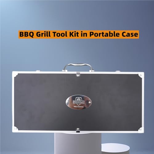 BBQ Grill Tools Set, 21-Piece Stainless Steel Utensils with Aluminum Case, Heavy Duty Grilling Accessories, The Grill Gift for Father's Day and Christmas - CookCave