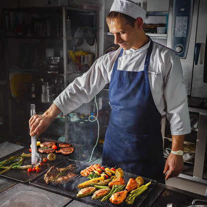 BBQ Tool Grilling Accessories, 16-Inch Stainless Steel BBQ Grill Tools Set for Men, Heavy Duty Grilling Accessories Kit for Camping, Kitchen, 3 PCS Extra Thick Barbecue Utensil - CookCave