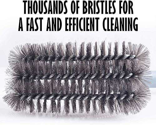 Best BBQ Grill Brush Stainless Steel 18" Barbecue Cleaning Brush w/Wire Bristles & Soft Comfortable Handle - Perfect Cleaner & Scraper for Grill Cooking Grates - CookCave