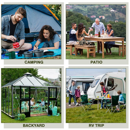 Bestfire Tabletop Gas Grill 2 Burners, 20,000 BTUs Stainless Steel Portable Propane Grill with Legs for Outdoor Patio Backyard Camping, Tailgating, and RV Trips - CookCave