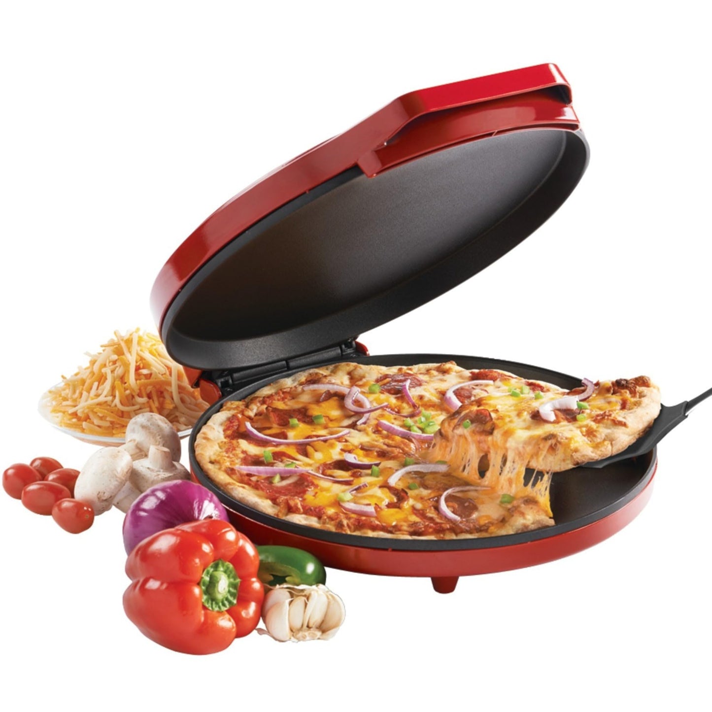 Betty Crocker Countertop Pizza Maker, 1440-Watt Pizza Maker Machine for Home, BC-2958CR - CookCave