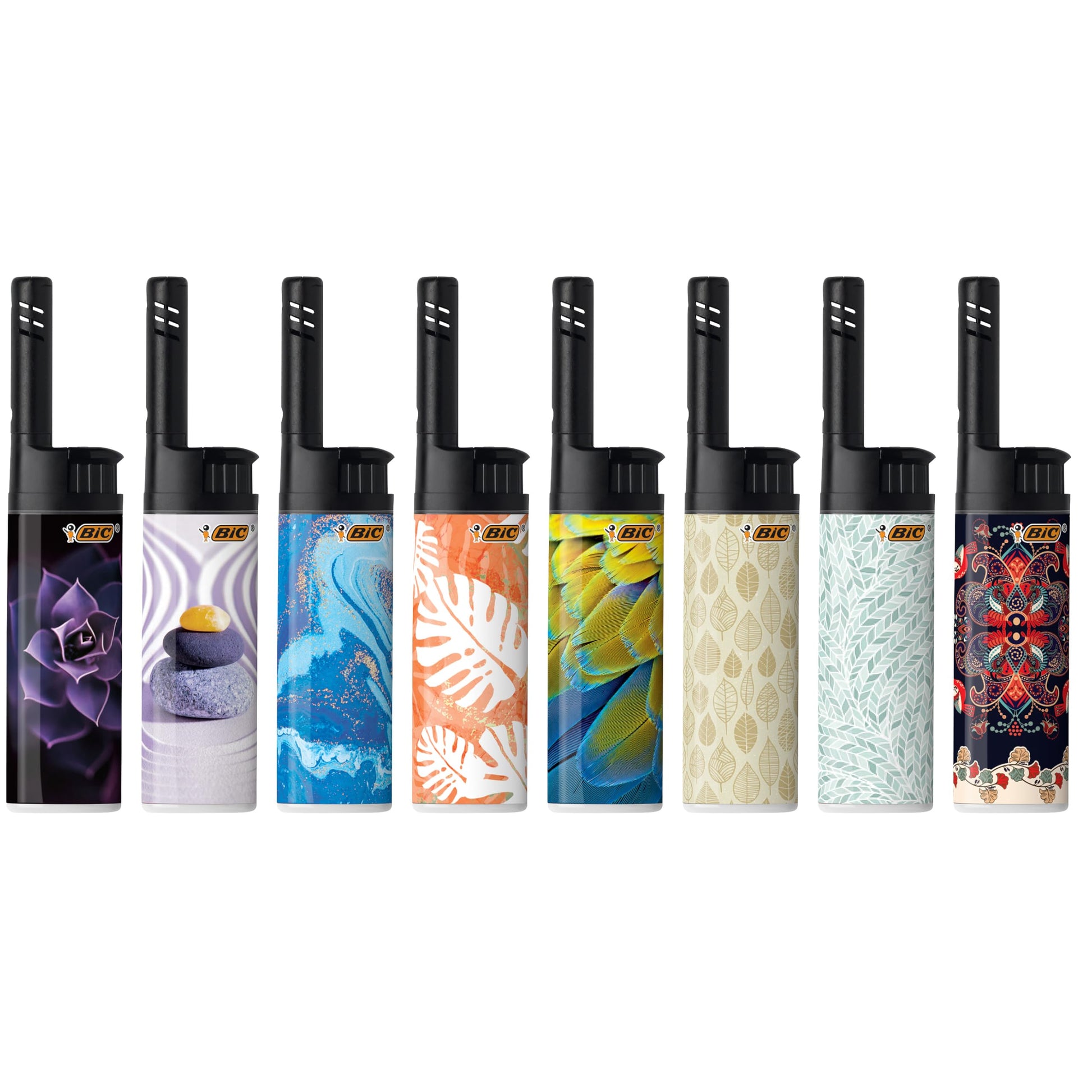 BIC EZ Reach Candle Lighter, The Ultimate Lighters for Candles with Wand, Assorted Home Decor Designs, 3 Count Pack of Long Lighters - CookCave