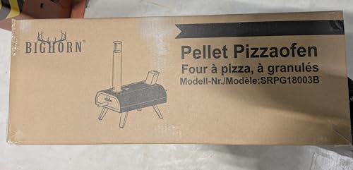 BIG HORN OUTDOORS 12" Black Pizza Ovens Wood Pellet Fired Pizza Maker, Stone-Baked Pizzas Made Easy Use Anywhere, Backyard Camping Party Cooking with your Family or Friend - CookCave