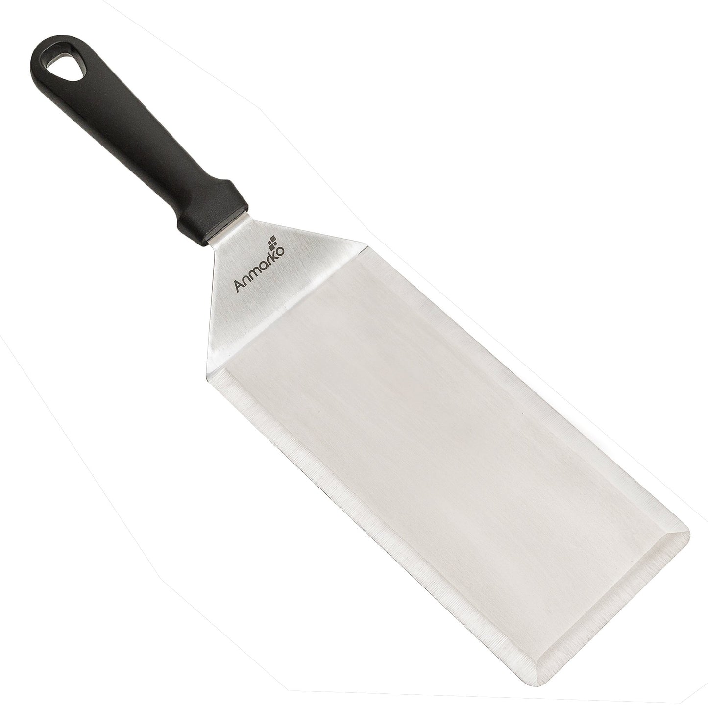 Big Metal Griddle Spatula - Grill spatula 4 x 8 in Large Burger Smasher Hamburger Turner Scraper - Pancake Flipper - Great for BBQ Grill and Flat Top Griddle - Commercial Grade - CookCave