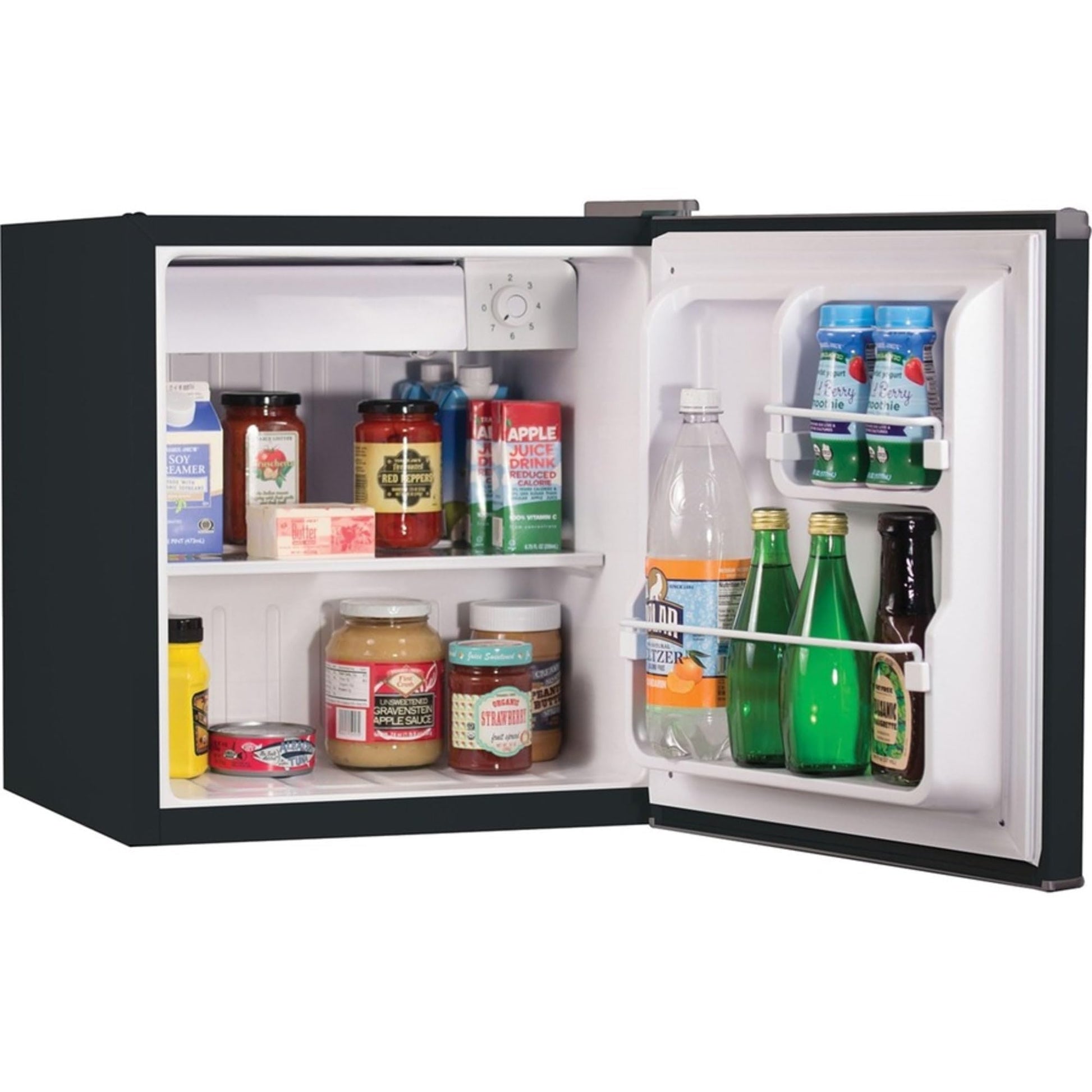 BLACK+DECKER BCRK17B Compact Refrigerator Energy Star Single Door Mini Fridge with Freezer, 1.7 Cubic Feet, Black - CookCave