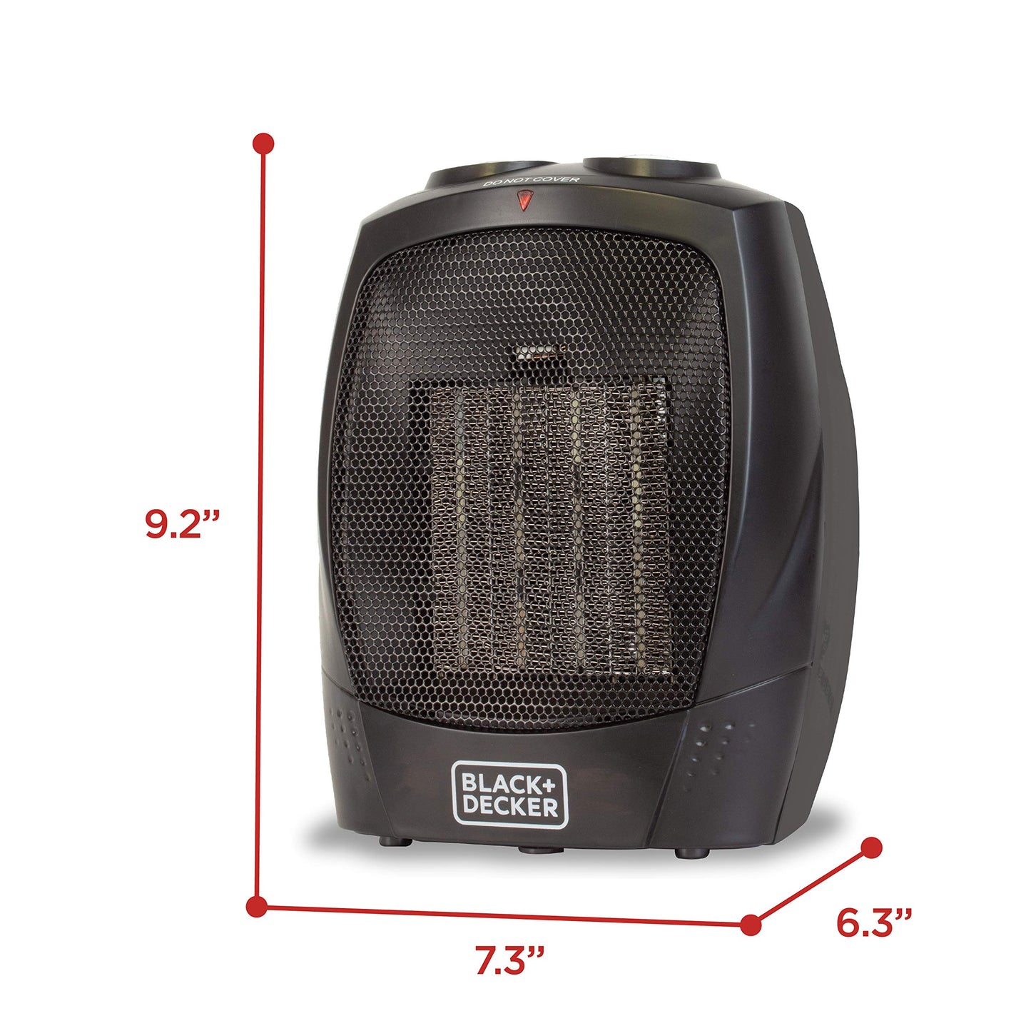 BLACK+DECKER Portable Space Heater, Room Space Heater with Carry Handle for Easy Transport - CookCave