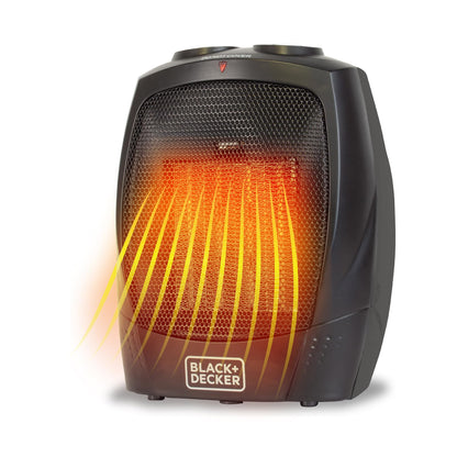 BLACK+DECKER Portable Space Heater, Room Space Heater with Carry Handle for Easy Transport - CookCave