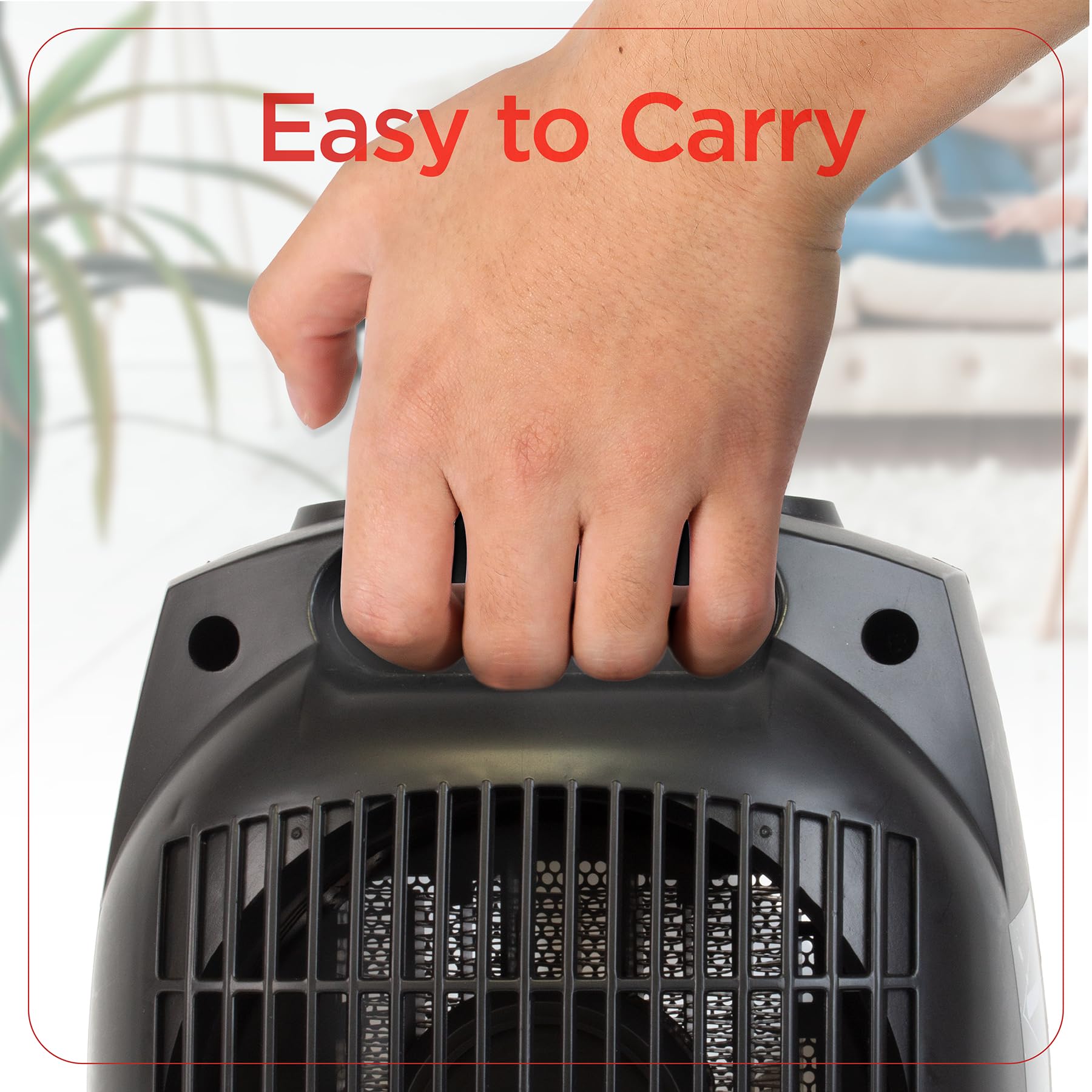 BLACK+DECKER Portable Space Heater, Room Space Heater with Carry Handle for Easy Transport - CookCave
