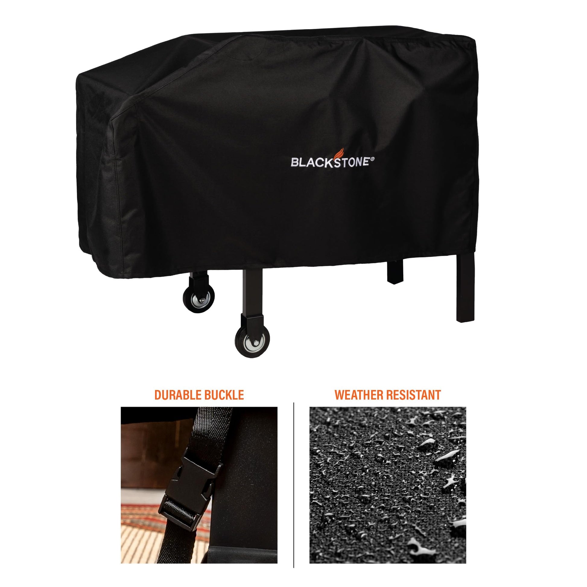 Blackstone 1529 22” and 28” Single Shelf Griddle Cover, 600D Polyester, Black - CookCave