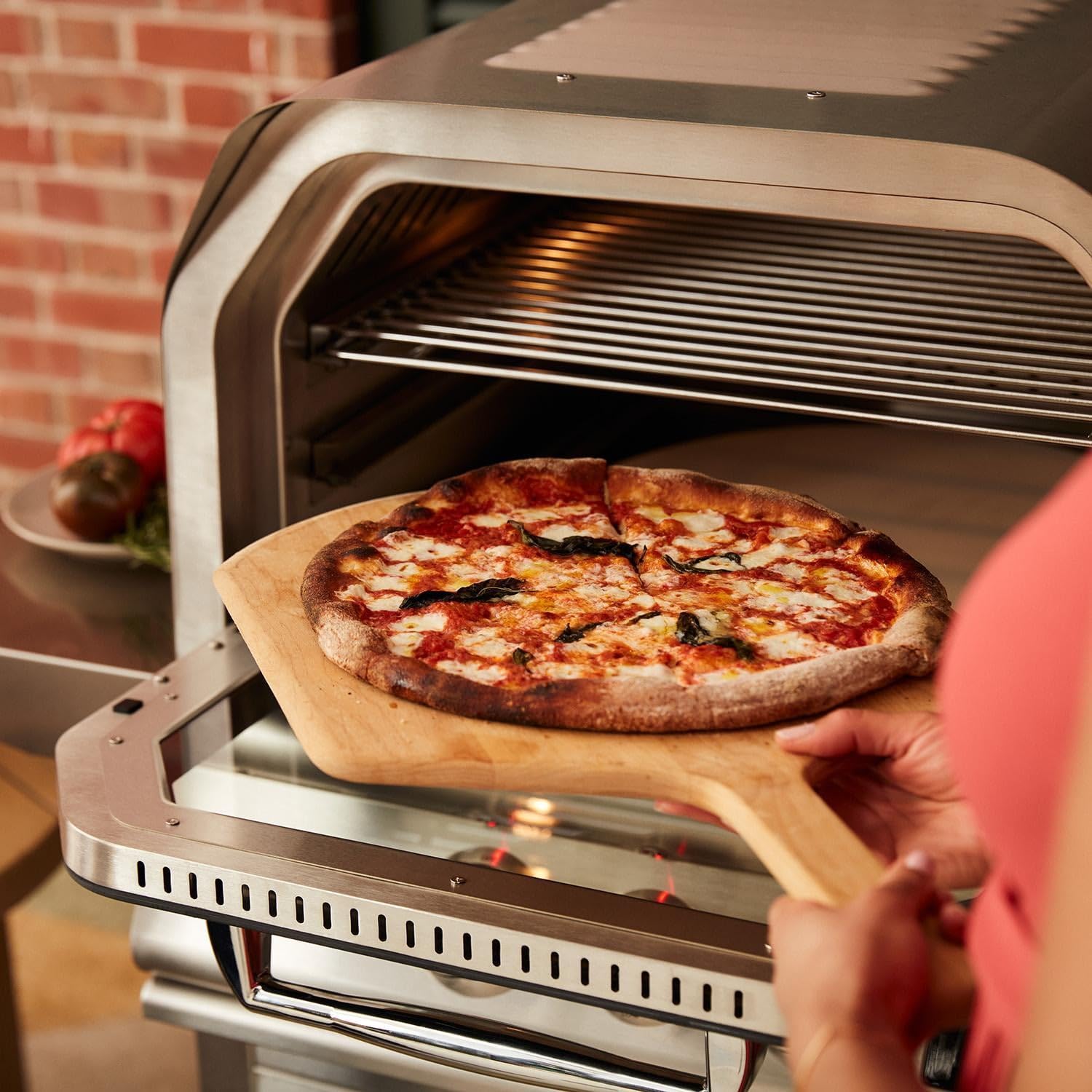 Blaze 26-Inch Built-in Natural Gas Outdoor Pizza Oven W/Rotisserie - BLZ-26-PZOVN-NG - CookCave