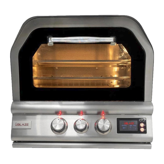 Blaze 26-Inch Built-in Natural Gas Outdoor Pizza Oven W/Rotisserie - BLZ-26-PZOVN-NG - CookCave