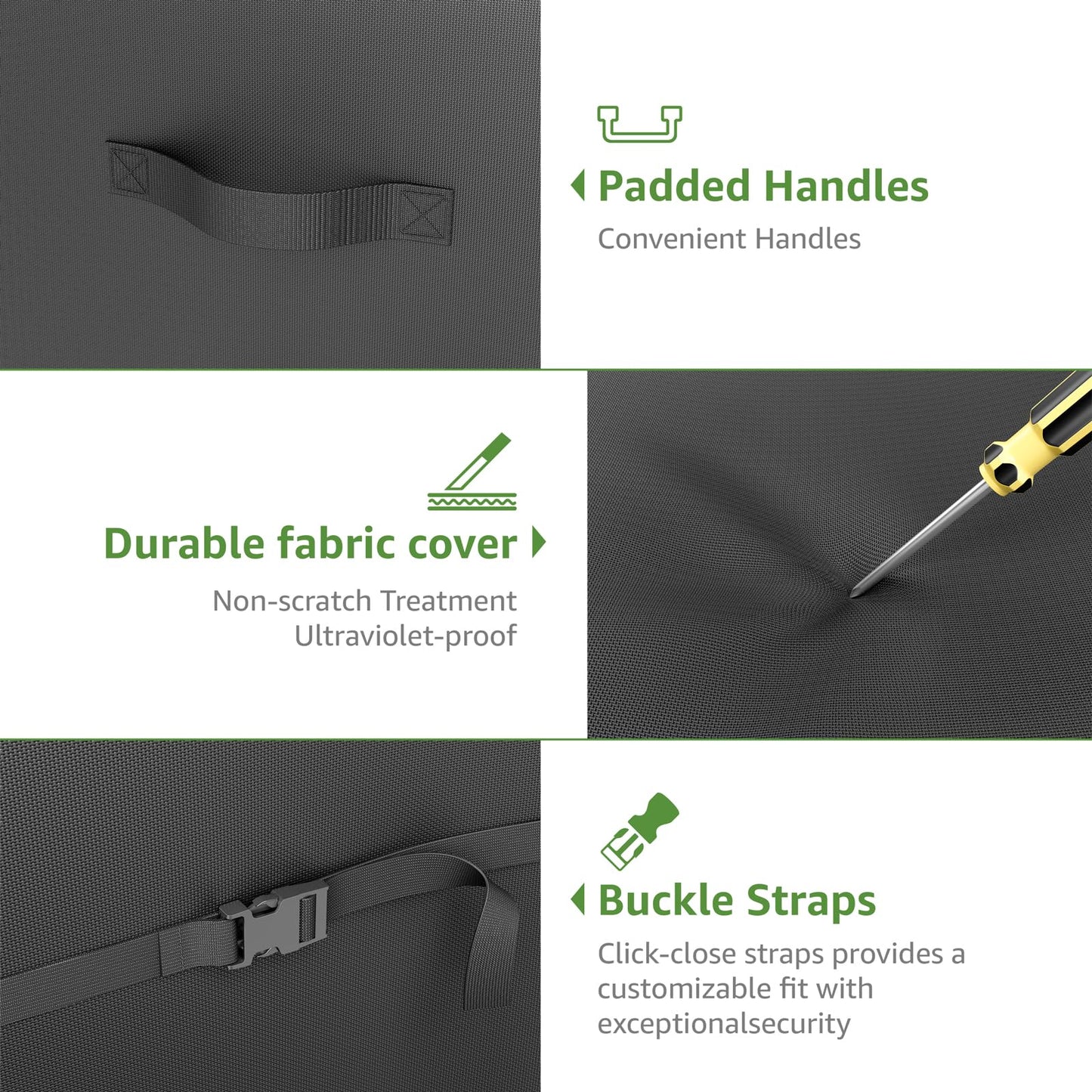 BOLUO Grill Cover for Outdoor Grill 48 inch - Heavy Duty 600D Material, Waterproof BBQ Grill Cover Outside, Barbecue Grill Cover UV & Fade Resistant, Gas Grill Covers for Weber, Nexgrill - CookCave