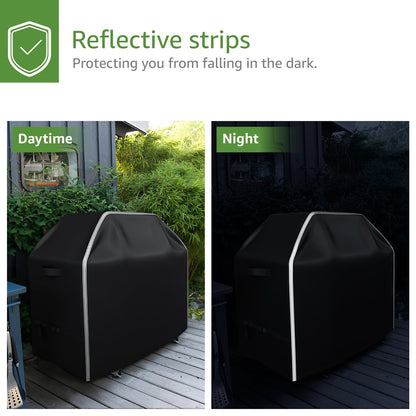 BOLUO Grill Cover for Outdoor Grill 48 inch - Heavy Duty 600D Material, Waterproof BBQ Grill Cover Outside, Barbecue Grill Cover UV & Fade Resistant, Gas Grill Covers for Weber, Nexgrill - CookCave