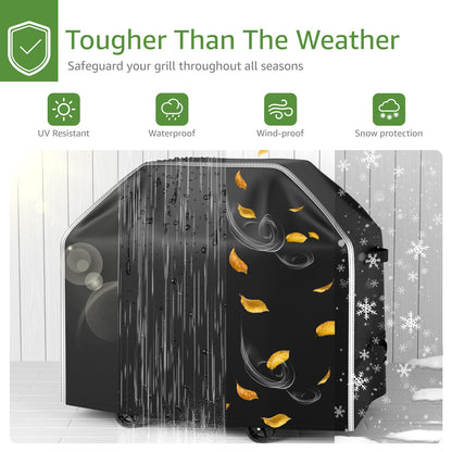 BOLUO Grill Cover for Outdoor Grill 48 inch - Heavy Duty 600D Material, Waterproof BBQ Grill Cover Outside, Barbecue Grill Cover UV & Fade Resistant, Gas Grill Covers for Weber, Nexgrill - CookCave